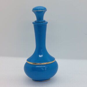 Vintage Blue Avon Perfume / Bath Oil Long Neck Bottle